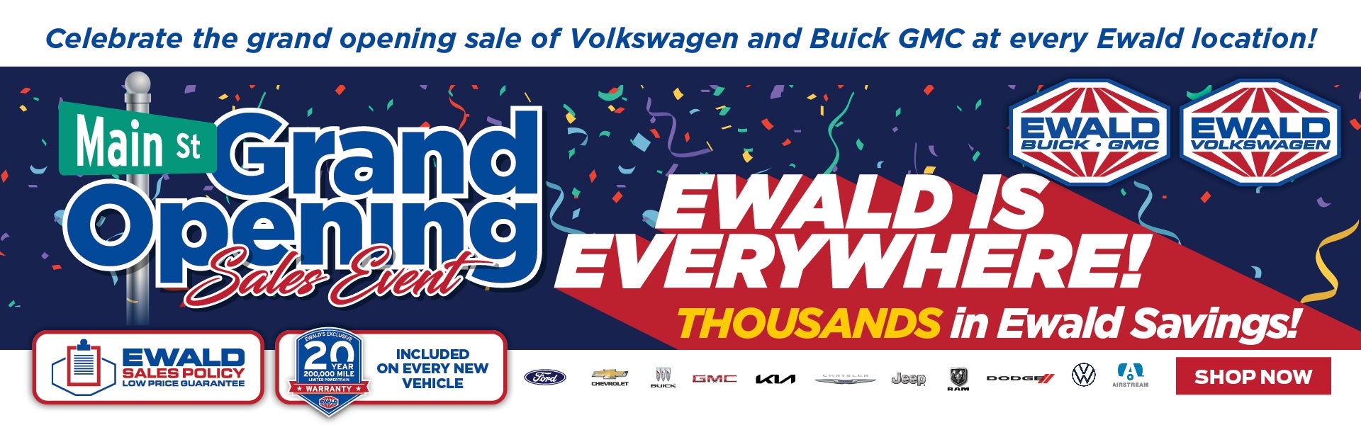 Ewald's Grand Opening Sales Event
